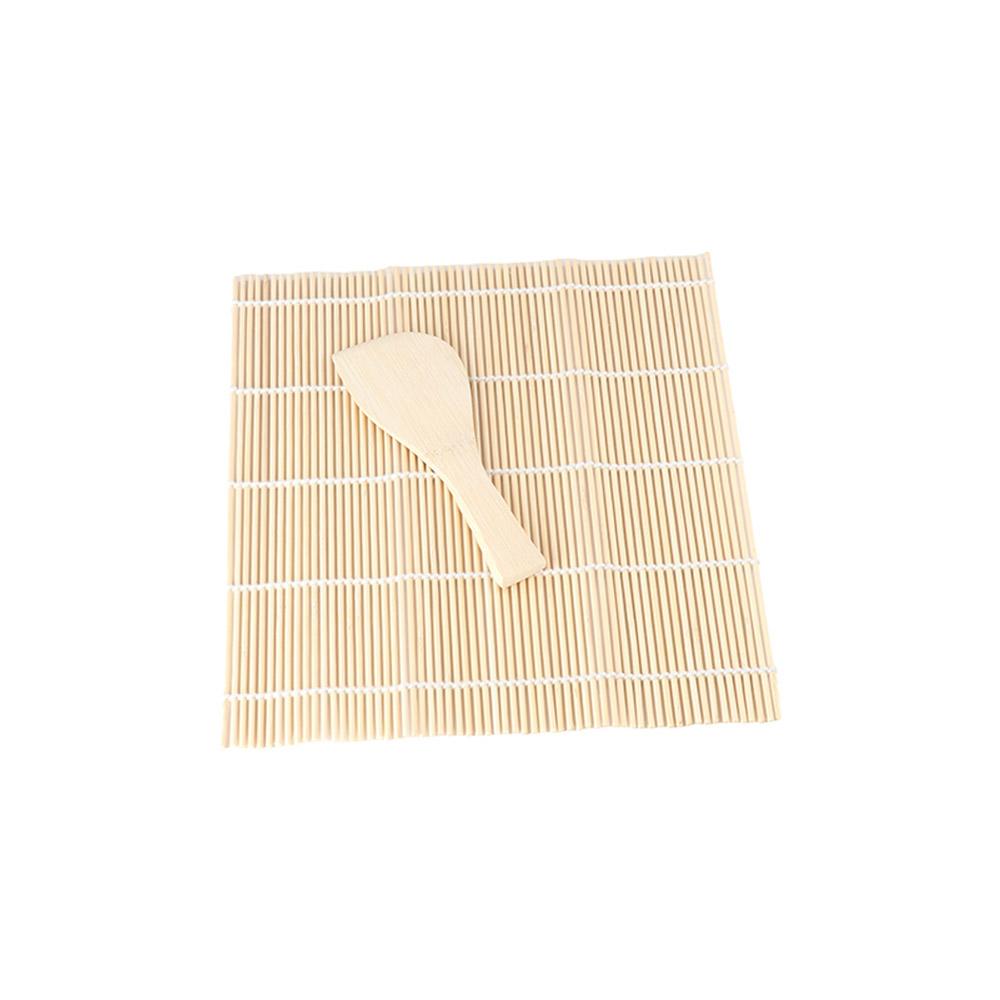 Kitchen Onigiri Bamboo Rice Spoon Paddle Sushi Rolling Roller Sushi Roll Maker Sushi Mat