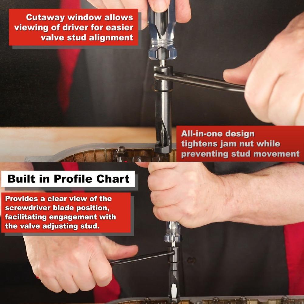 2PCS 10mm Valve Adjustment Tool Valve Lapping Tool Tune Hydraulic Valve Clearance