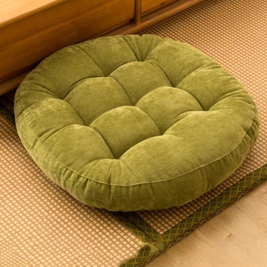 Тафтинговая подушка для сиденья, очень толстая, высокая эластичность, мягкий круглый однотонный стул, татами, диван, напольный коврик для сидения, товары для домашнего офиса