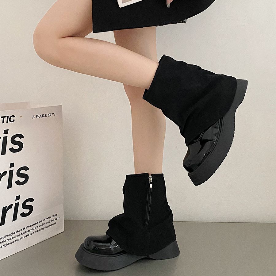 Простые нишевые взрывные британские ботинки Martin на толстой подошве женские летние 2025 новые нишевые супер пожарные короткие ботинки в стиле вестерн