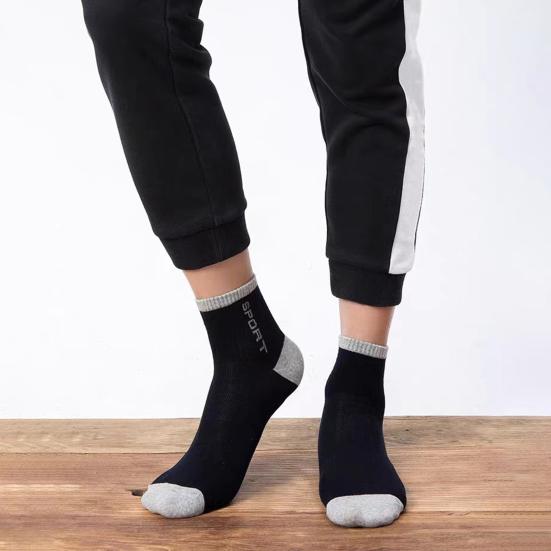 5 пар мужских носков до середины голени, влагоотводящие спортивные носки, мягкие дышащие носки для бега, для пеших прогулок, спорта