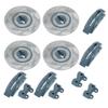 4Pcs Simulation Metal Brake Discs Calipers Fit for Traxxas TRX4 TRX6 1 10 RC Car PartsGray