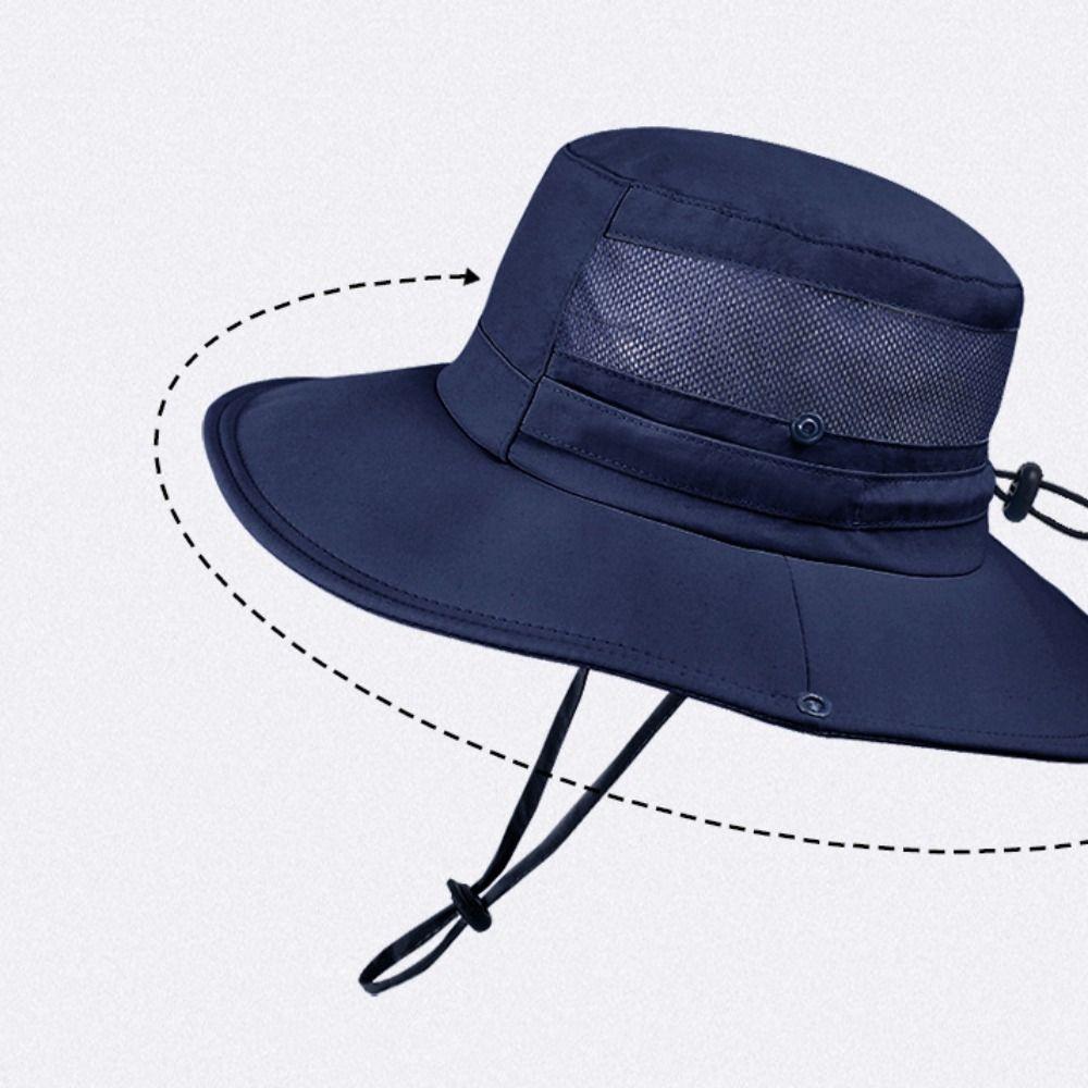 Дышащая шляпа-ведро Защита от солнца Кепка рыбака Модная шляпа от солнца Лето