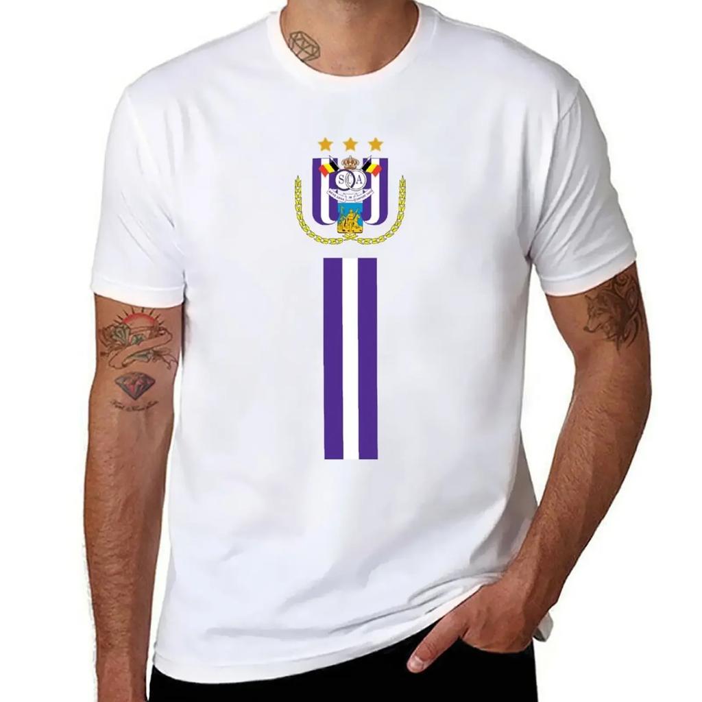 Андерлехт RSCA - Андерлехт Футбольная футболка милые топы на заказ мужская одежда
