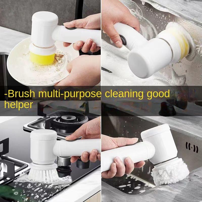 Multi-functional Electric Cleaning Brush for Kitchen and Bathroom - Wireless Handheld Power Scrubber for Dishes, Pots, and Pans AVE