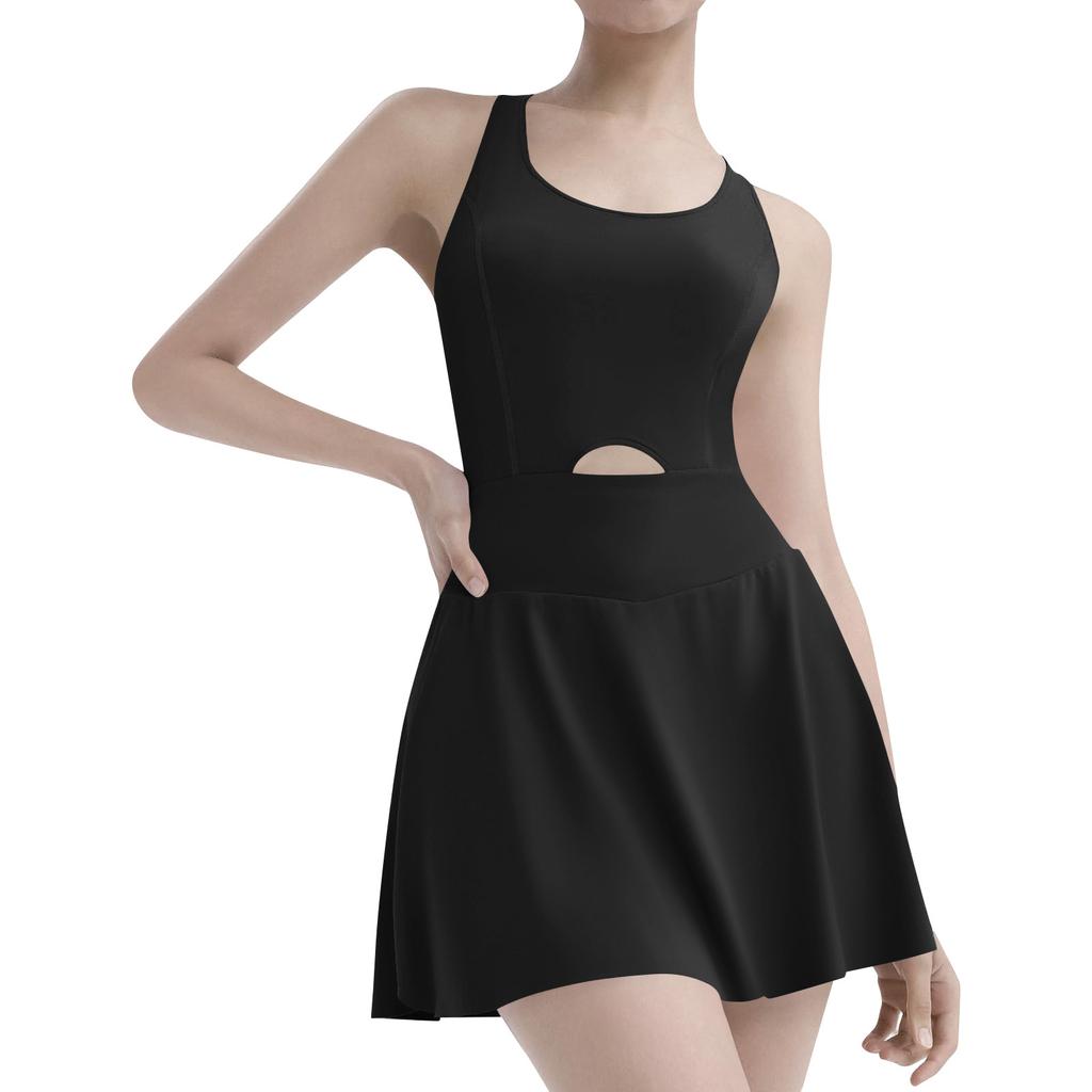 Женские однотонные спортивные комбинезоны со встроенными шортами, повседневный комбинезон для тренировок, спортивный комбинезон без рукавов, отпускная одежда