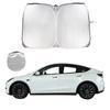 For Tesla Model 3 Y Foldable Car Windshield Sun Shade Covers Sun Visors Sunshade Auto Front Window Sunscreen
