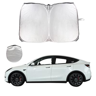 Для Tesla Model 3 Y складной автомобильный козырек от солнца на лобовом стекле Чехлы от солнца козырьки солнцезащитный козырек авто переднее окно солнцезащитный крем