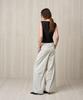 RE RHEE Pleated Wide Trousers Ecru