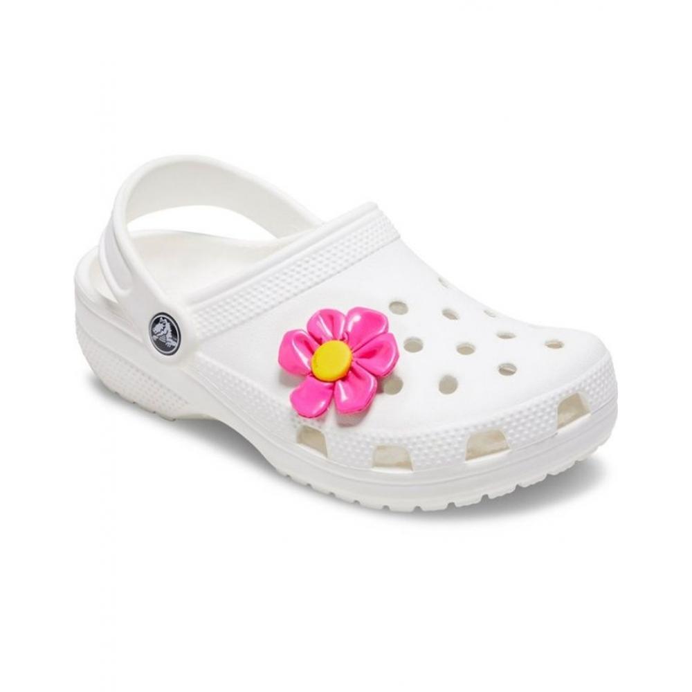 Crocs Крупный розовый цветок Gibbits Charm 10014614