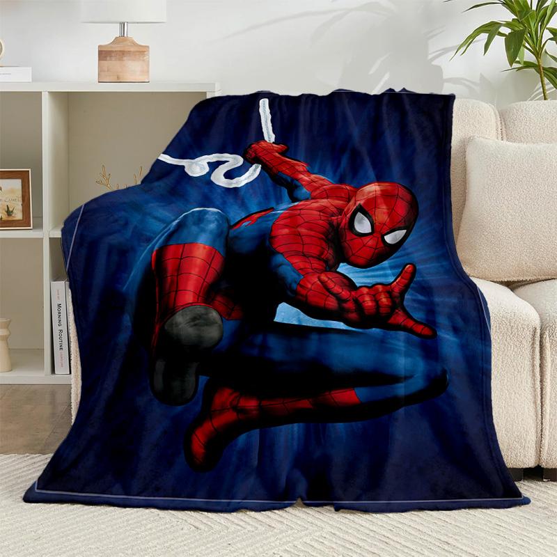 1PC Spider Flannel Blanket Gift, Suitable for Both Men And Women, Soft Ideal for Beds And Sofa, Birthday Or Christmas Gift