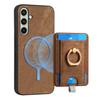For Samsung Galaxy A26 5G Magnetic Case PU Leather Back Cover with Detachable Card Holder