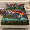 Разнообразный гоночный узор матрас трехкомпонентный цифровая печать комплект постельного белья для пары