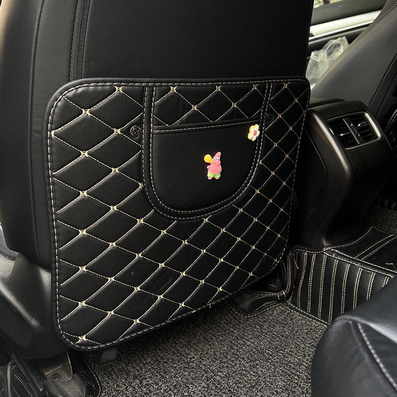 Защитник спинки детского автокресла: Креативная мультяшная защита от пинков и царапин