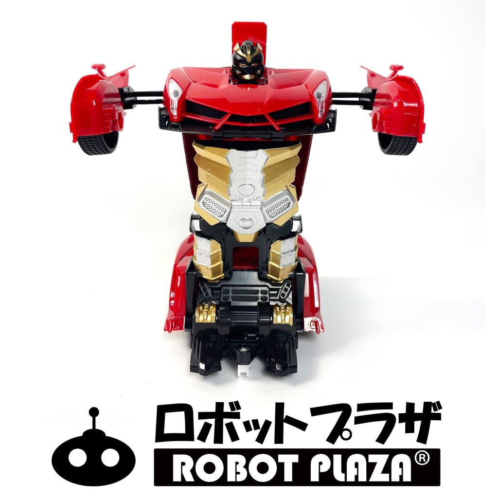 ROBOT PLAZA RC Car, Transforming Robot Toy, One-Button Transformation, Kids Toy, Birthday Gift (Sports Car)
