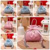 Chinese Drawstring Candy Bag Traditional Wedding Gift Bag Jewelry Organizer Flannel Gift Bag  Party