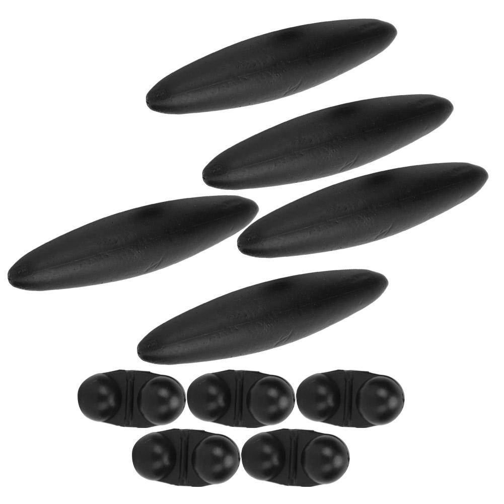 5 шт. портативные поплавки для сома из этиленвинилацетата и колокольчики для рыбалки, высокопрочные черные