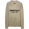Fear of God Essentials Essentials Классическая футболка с длинным рукавом Homestead Heather Мужские Топы Бежевый 125AS254182F