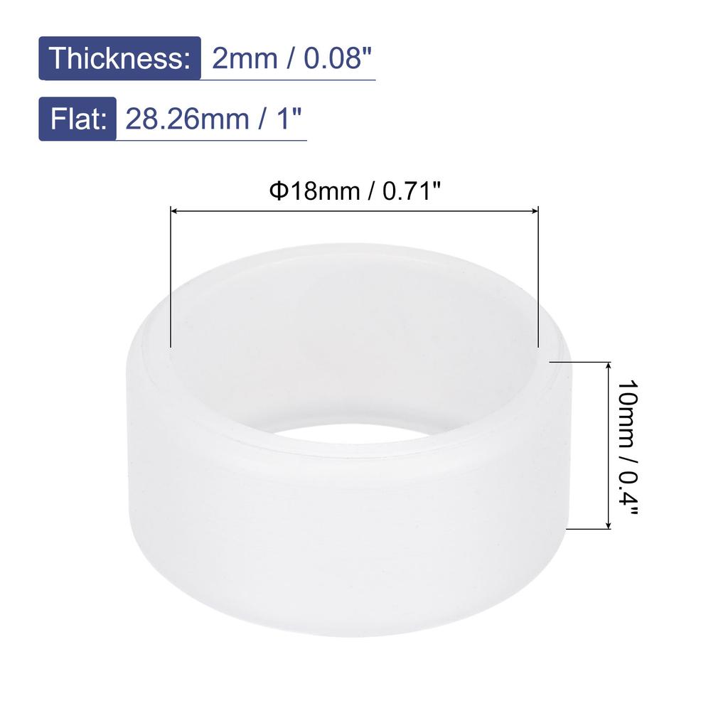 5 шт. 1-дюймовые силиконовые резинки Кольца Эластичные ленты Нескользящие кабельные стяжки для обертывания Бумажная веревка Обертки для кабелей Связка для сумки