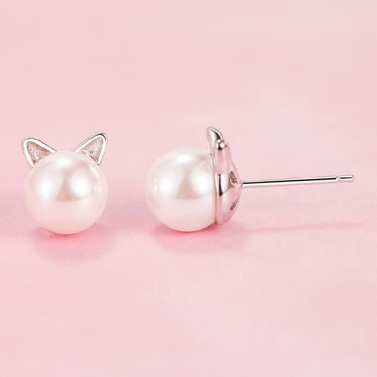 Sophisticated Cat Ear Studs Stylish Cat Earring Jewelry for Fashions Enthusiasts