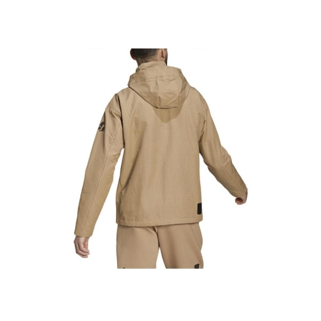 Adidas Warm Casual Sports Hooded Jacket Men Jackets Cardboard-Yellow GU1748