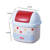 Милая настольная мини-корзина для мусора Hello Kitty с откидной крышкой Kawaii Дизайн Идеально подходит для спальни, офиса, туалетного столика