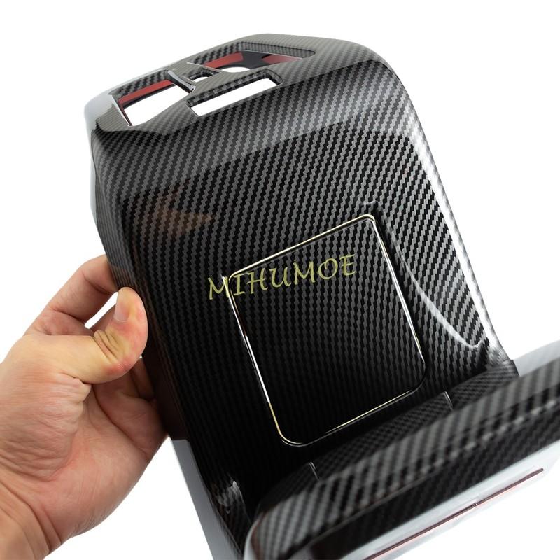 Для BMW X1 iX1 U11 X2 iX2 U10 2024 2025 Накладка на воздуховод подлокотника заднего сиденья из углеродного волокна + Декорация крышки порта для зарядки