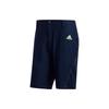 Solid Color Logo Straight Leg Sports Shorts Men Shorts Blue FJ9811