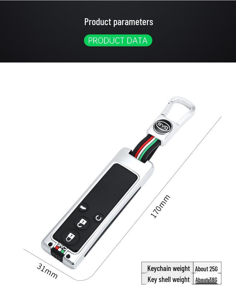 BYD G5/G Key Case: Luminous Protective Metal Shell for 2016-2018 Surui Remote Control