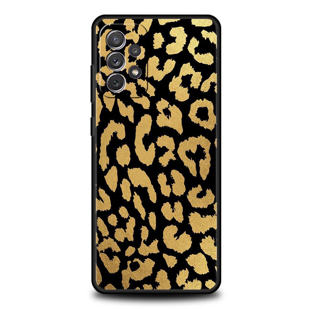 Leopard Print Pattern Phone Case For Samsung Galaxy A17 A07 A55 A35 A25 A15 A05 A33 5G A31 A23 A21s A13 A41 A73 A53 A51 A71Cover