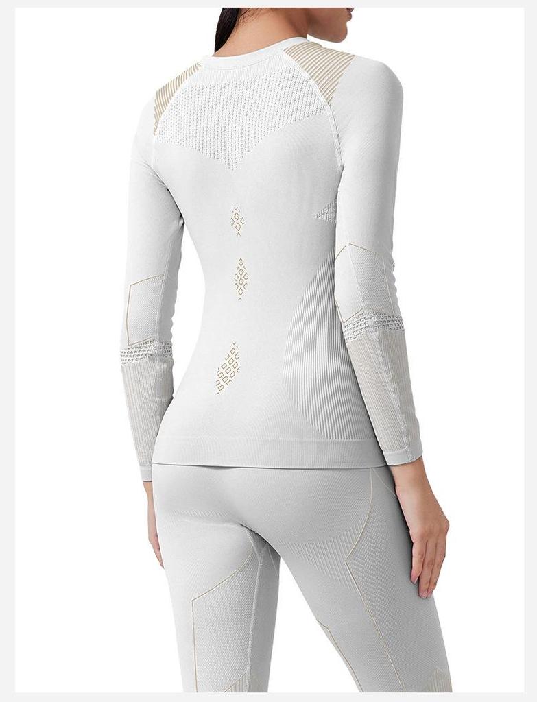 Женский быстросохнущий вязаный компрессионный базовый слой для велоспорта