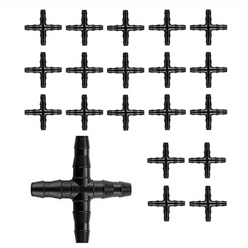 15 шт. Универсальный 4-контактный разъем с колючками: Идеально подходит для систем капельного орошения с водопроводными трубами диаметром 4/7 мм!