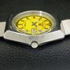 JAPAN 6309A VINTAGE SEIKO 5 AUTOMATIC MENS YELLOW COLOR DIAL WATCH A702721-1 R210-a702721
