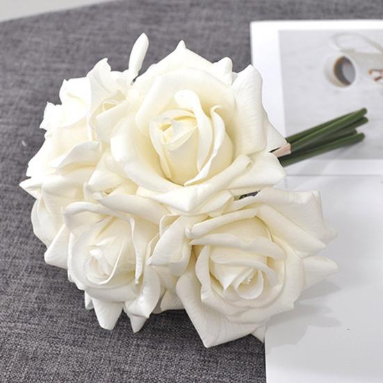 5Pcs/Set Artificial Rose Realistic Fake Flower Wedding Party Home Office Table Centerpiece