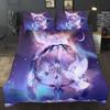 Quality Reactive Printing Bohemian Dream Catcher Feather Duvet Cover Sets Galaxy Boho Comforter Bedding Sets King Hot
