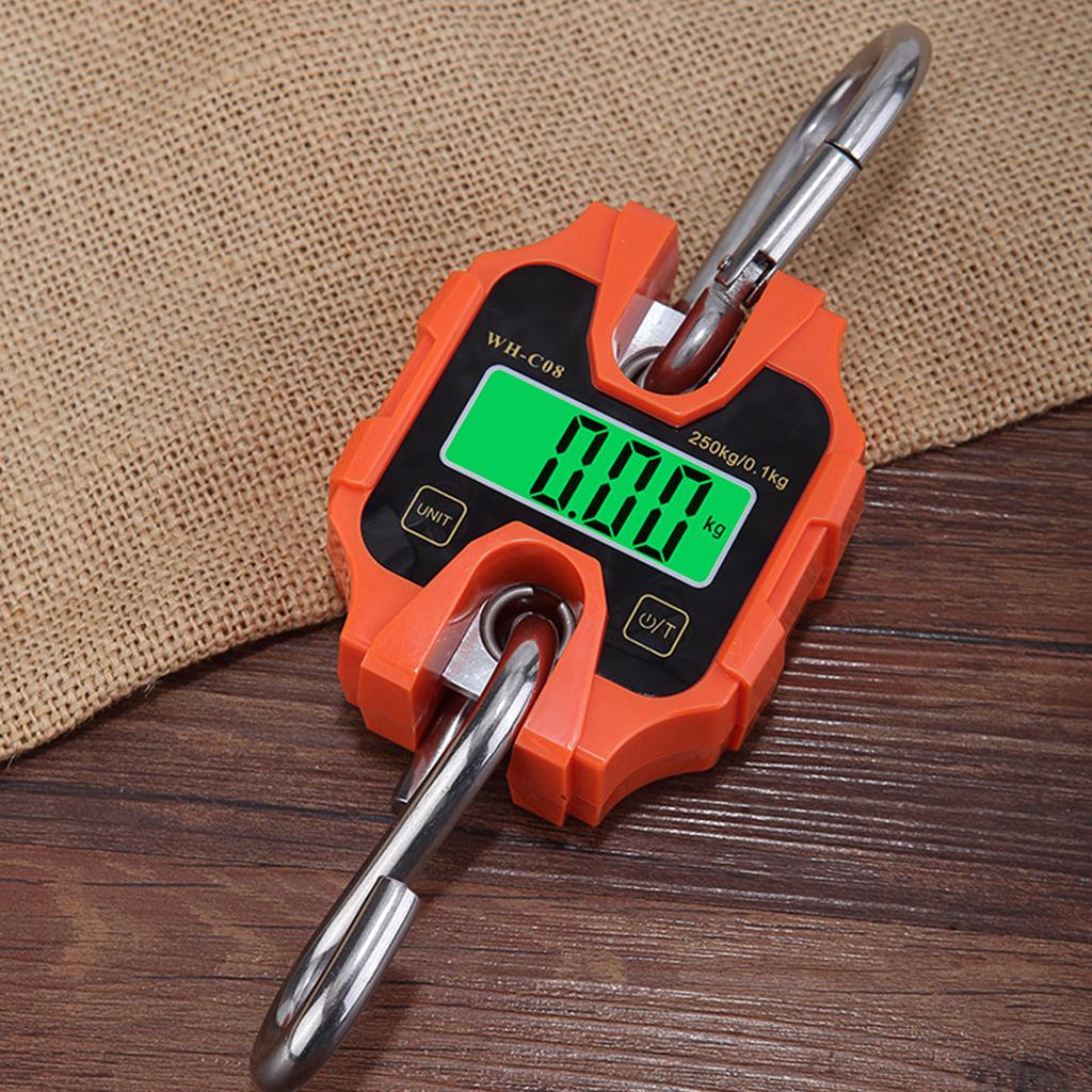 Electronic Hanging Scale Portable Handheld Crane-Scale with Auto-Off Backlight kg-lb Catty One-Key Change for Garage