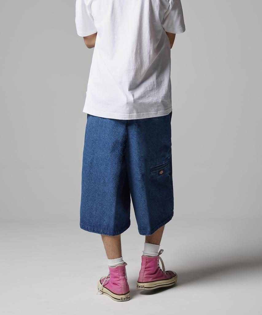 Dickies 42283 Свободные джинсовые рабочие шорты Средне-синие