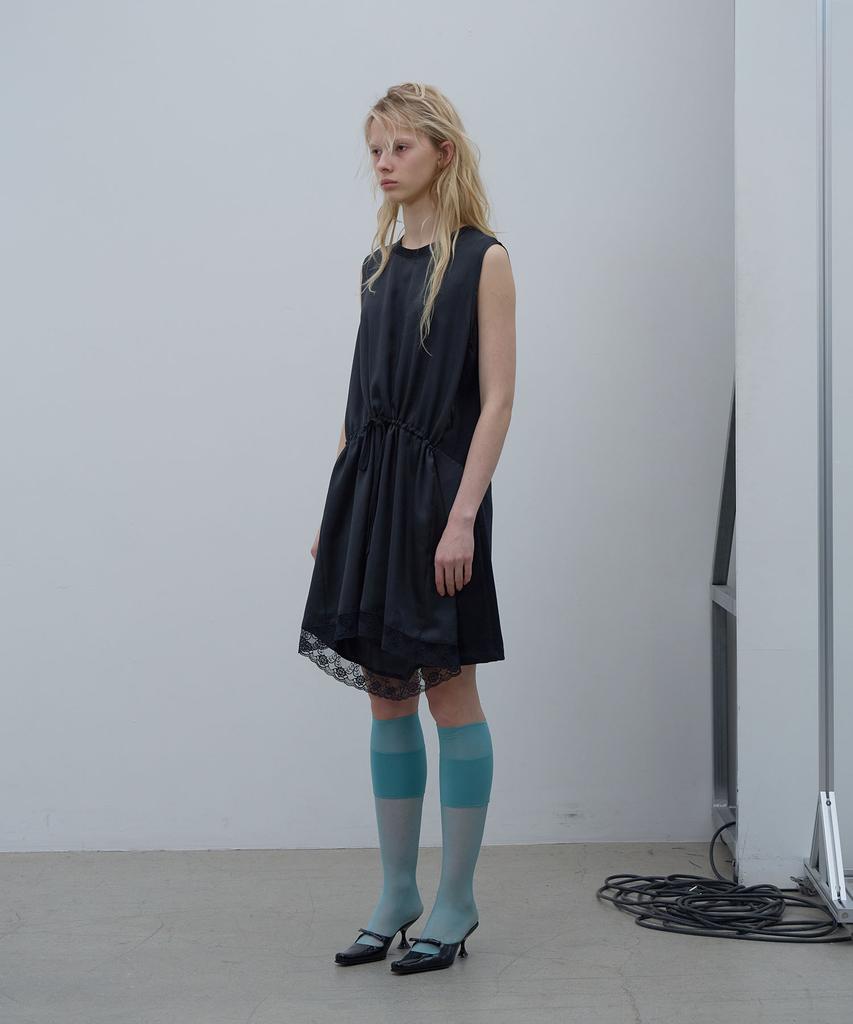 Lcdc Tm Drawstring Gathered Dress (Black)