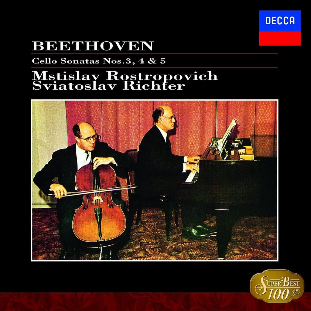 CD ROSTROPOVICH (MSTISLAV), BEETHOVEN; - Beethoven: Cello Sonata No. 3 & No. UCCP7047 Japan ObiClassical Used