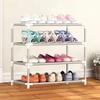 Multi-Layer Steel Shoe Rack: Dustproof, Economical Storage Solution for Dorms and Homes