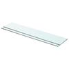 VidaXL Shelf Panels 2 Pcs Transparent Glass 70x15 Cm