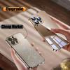 Silicone High Quality Plating Transparent Case For iPhone 16 15 14 13 12 11 Pro Max 16 Plus Lens Protector Shockproof Soft Cover