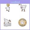 Eyecatching Cartoon Animal Duck Goose Brooch Collection In Alloy For Fun Accessories