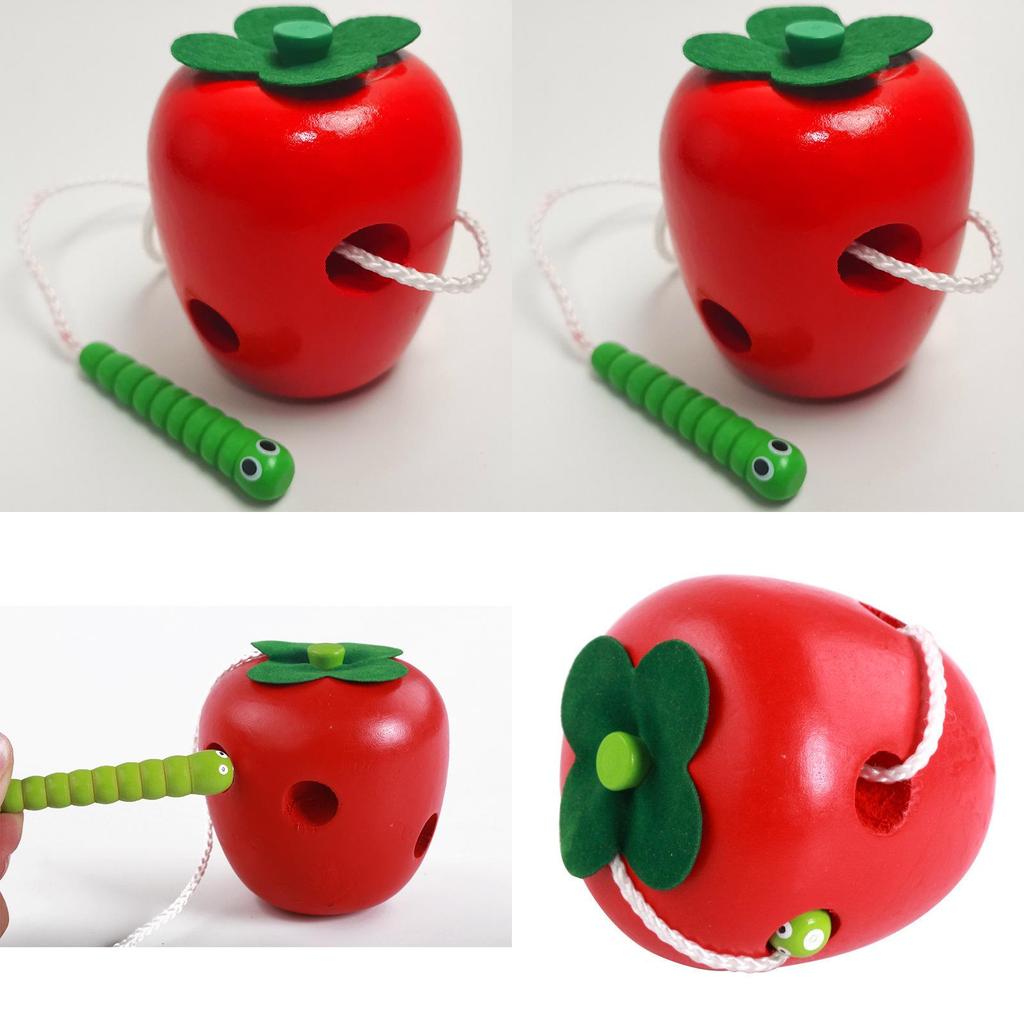 Деревянная игрушка для нанизывания для дошкольников с DIY-развлечениями для обучения в раннем возрасте