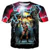 3D Masters of the Universe Character Graphic Printed Casual Short Sleeved Children's Boy T-shirts - Medium Stretch Fabric Summer Relaxed Fit Clothing