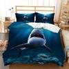 3D комплект постельного белья с изображением океанских животных, пододеяльник для спальни, наволочка, домашний комплект постельного белья, AU/EU/US, полноразмерная односпальная/двуспальная кровать, украшение для дома