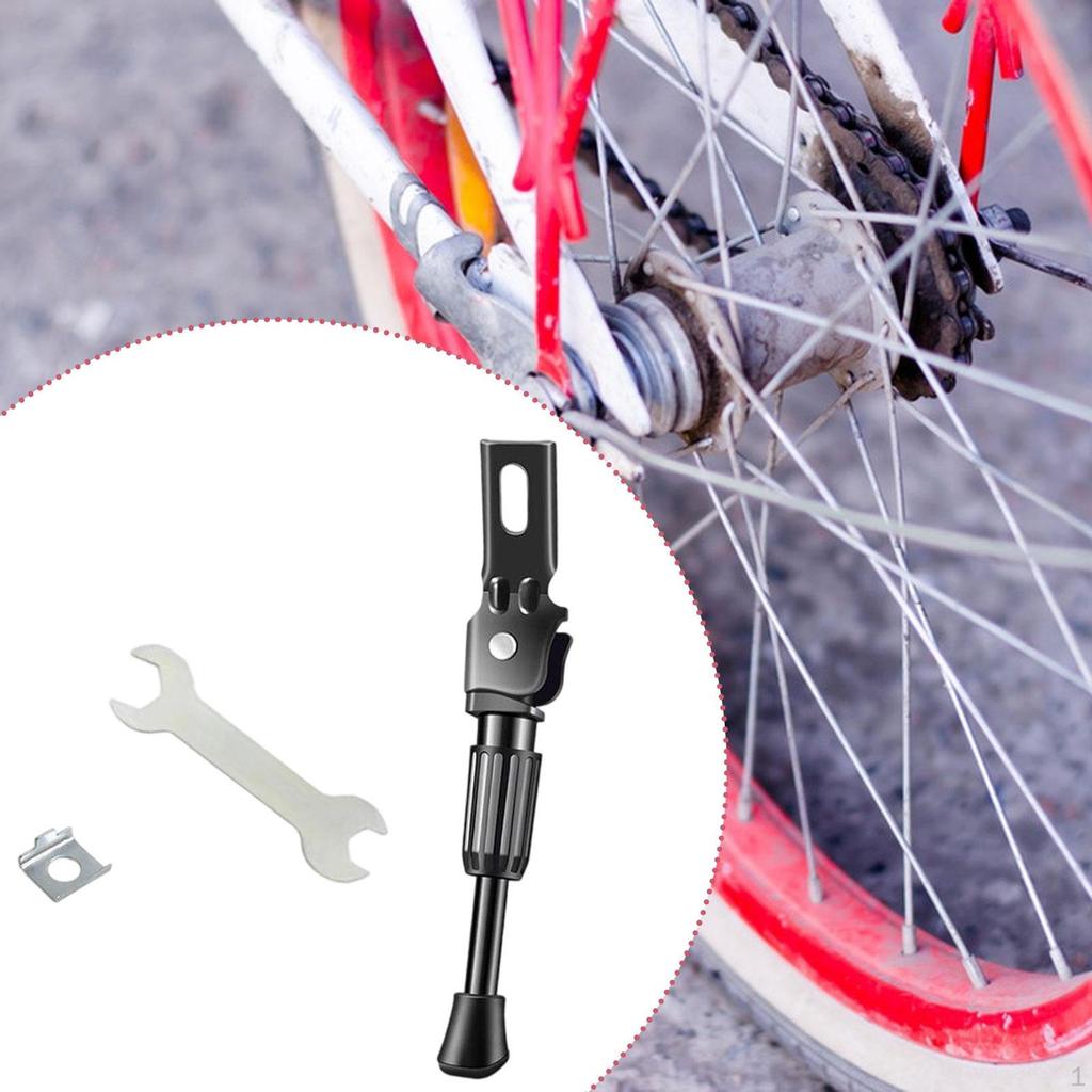 Adjustable Kickstand for Kids Bicycle, Side Support Mountain Bikes