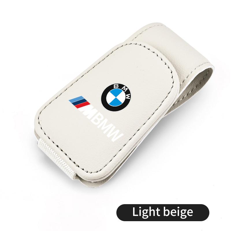 Car Sun Visor Eyeglass Hanger Leather Storage Holder Clip For BMW X3 X5 M5 M3 E46 E90 E60 F10 E39 F30 E36 G30 E87 E70 E222