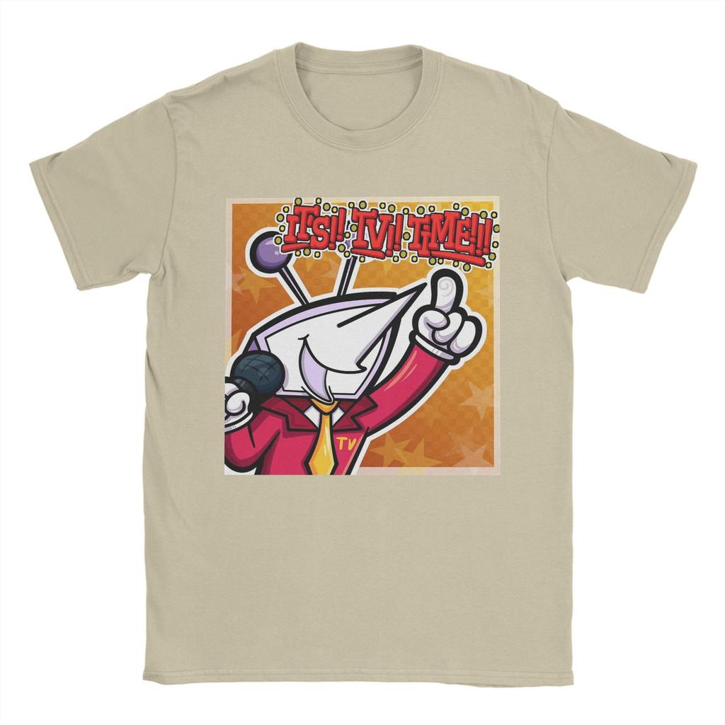 Men Deltarune Tenna It's TV Time T Shirt Cotton Clothes Novelty Short Sleeve O Neck Tee Shirt Printed T-Shirts