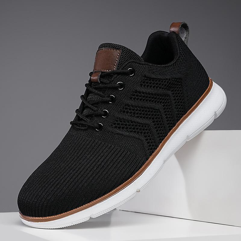 Summer Men's Shoes Fly-woven Breathable Mesh Breathable Casual Shoes Sports Large Size Men's Sports Casual Shoes